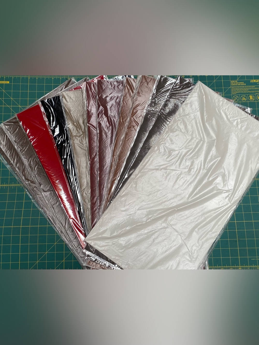 NWT Lot of 13 laserable leatherette sheets assorted colors bundle